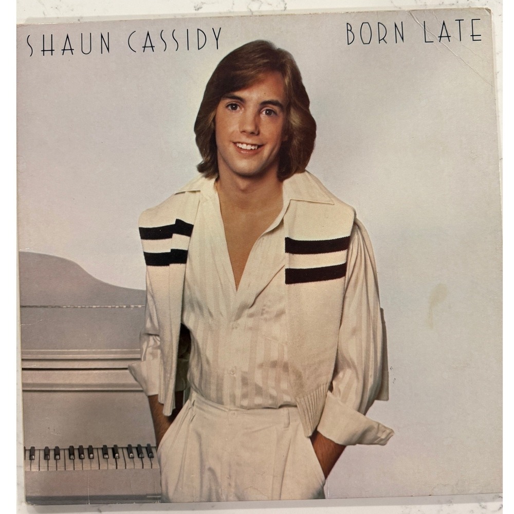 Shaun Cassidy Born Late Vinyl LP 1977 Warner Bros BSK 3126 Hey Deanie Pop Record